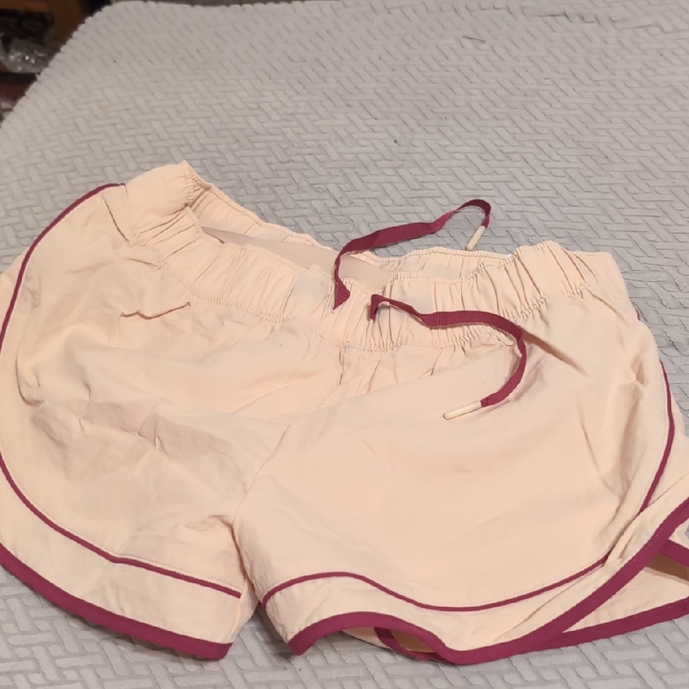 Old Navy Cream and Pink Athletic Shorts